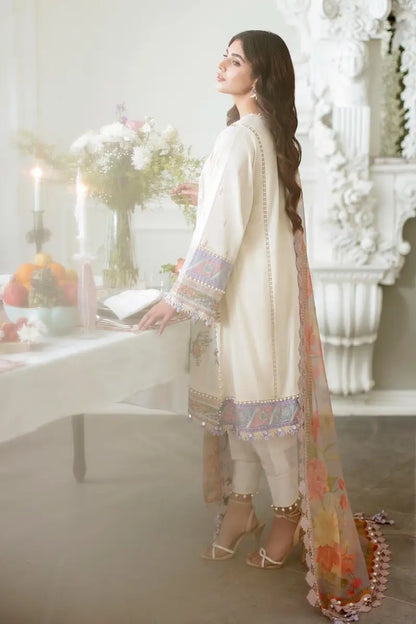Sana Safinaz | Muzlin Spring Vol-1 | Unstitched 3Pc Embroidered Lawn | 24A