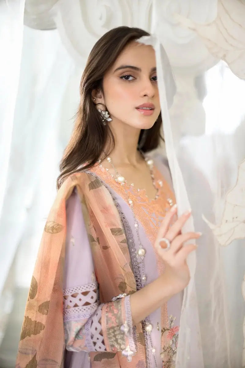 Sana Safinaz | Muzlin Spring Vol-1 | Unstitched 3Pc Embroidered Lawn | 24B
