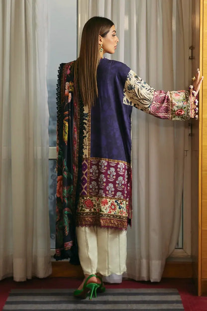Sana Safinaz | Muzlin Winter Unstitched 3pc | 1A