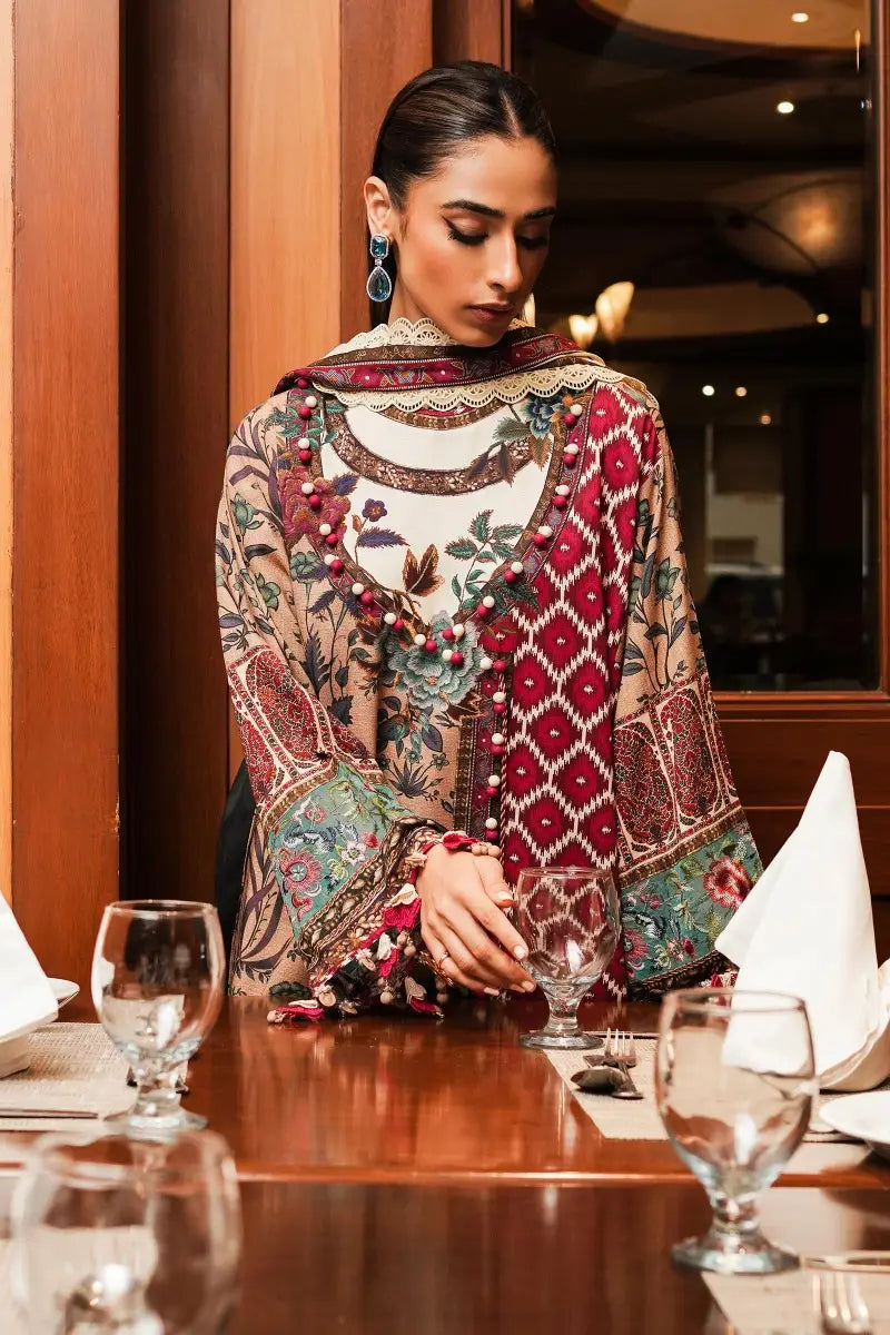 Sana Safinaz | Muzlin Winter Unstitched 3pc | 1B