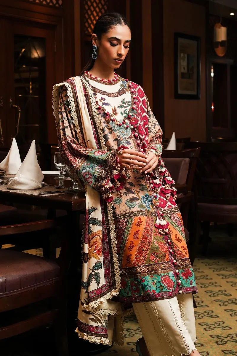 Sana Safinaz | Muzlin Winter Unstitched 3pc | 1B