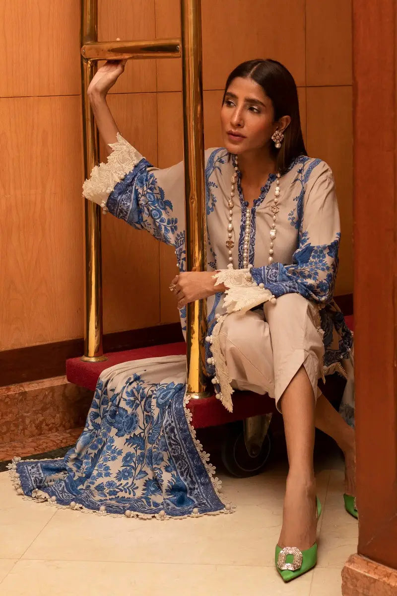 Sana Safinaz | Muzlin Winter Unstitched 3pc | 2B