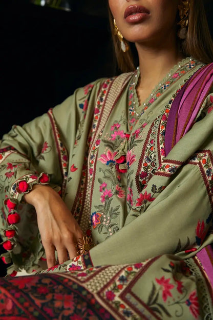 Sana Safinaz | Muzlin Winter Unstitched 3pc | 3B