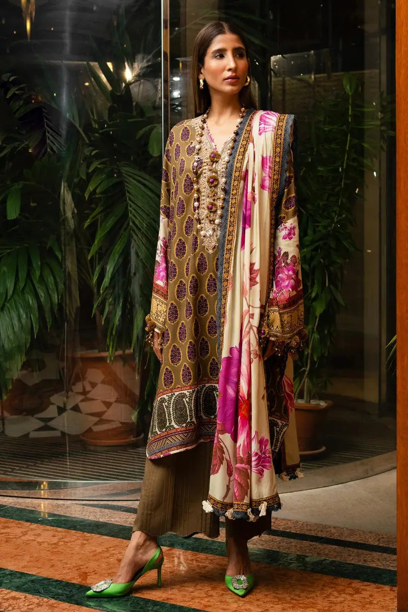 Sana Safinaz | Muzlin Winter Unstitched 3pc | 4B