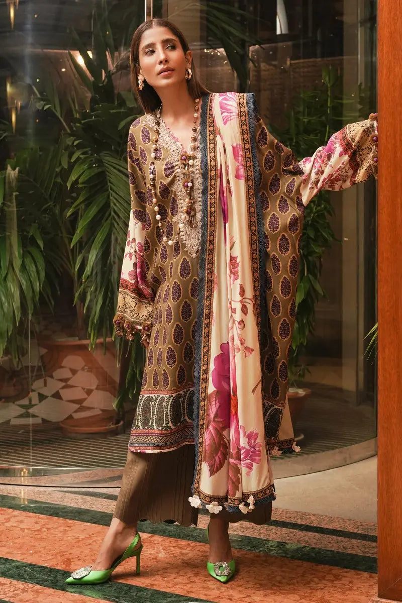 Sana Safinaz | Muzlin Winter Unstitched 3pc | 4B