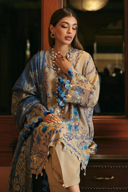 Sana Safinaz | Muzlin Winter Unstitched 3pc | 9A