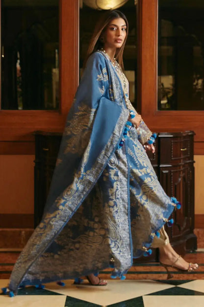 Sana Safinaz | Muzlin Winter Unstitched 3pc | 9A