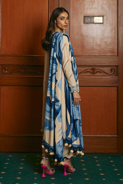 SANA SAFINAZ | UNSTITCHED 3 PIECE MUZLIN WINTER SUIT