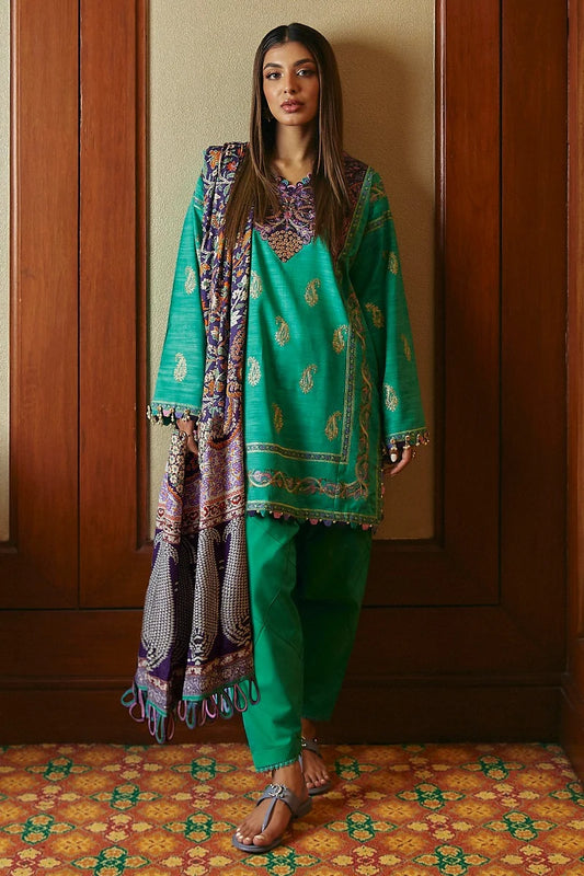 SANA SAFINAZ | UNSTITCHED 3 PIECE MUZLIN WINTER SUIT
