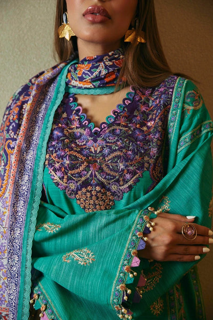 SANA SAFINAZ | UNSTITCHED 3 PIECE MUZLIN WINTER SUIT