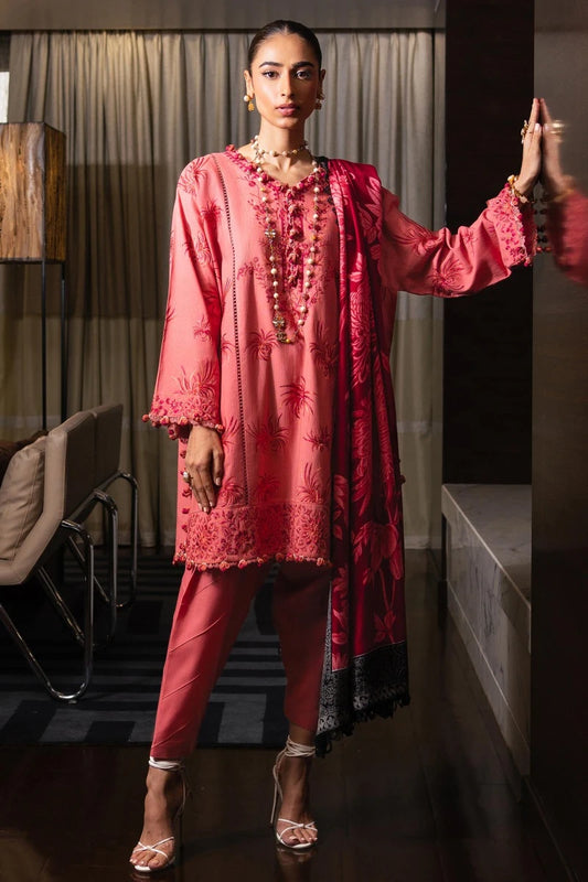 SANA SAFINAZ | UNSTITCHED 3 PIECE MUZLIN WINTER SUIT