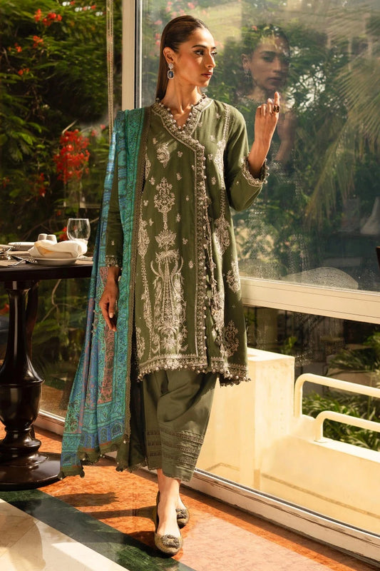 SANA SAFINAZ | UNSTITCHED 3 PIECE MUZLIN WINTER SUIT