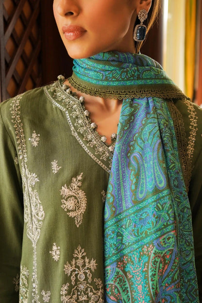SANA SAFINAZ | UNSTITCHED 3 PIECE MUZLIN WINTER SUIT
