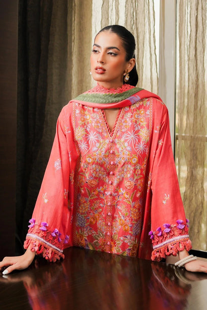SANA SAFINAZ | UNSTITCHED 3 PIECE MUZLIN WINTER SUIT