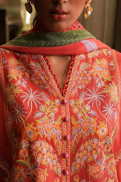 SANA SAFINAZ | UNSTITCHED 3 PIECE MUZLIN WINTER SUIT