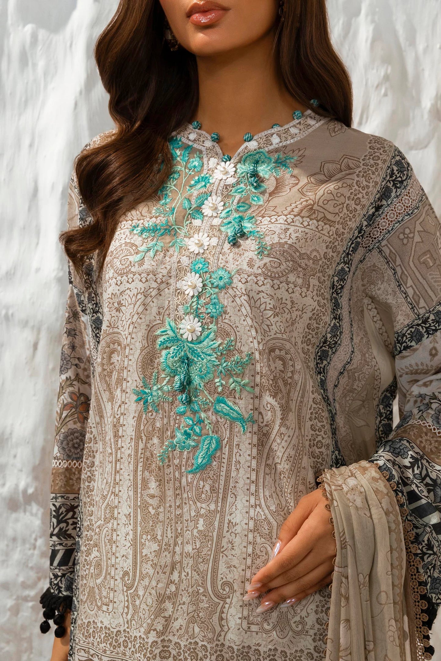 SANA SAFINAZ | MUZLIN SUMMER | UNSTITCHED 3 PIECE LAWN SUIT