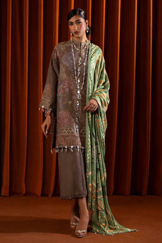 SANA SAFINAZ | UNSTITCHED MUZLIN WINTER - 3 PIECE SUIT
