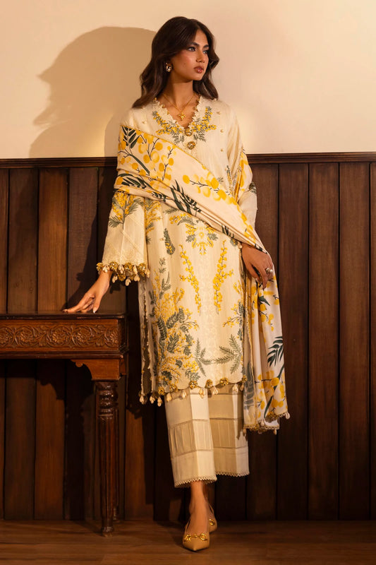 SANA SAFINAZ | UNSTITCHED MUZLIN WINTER - 3 PIECE SUIT