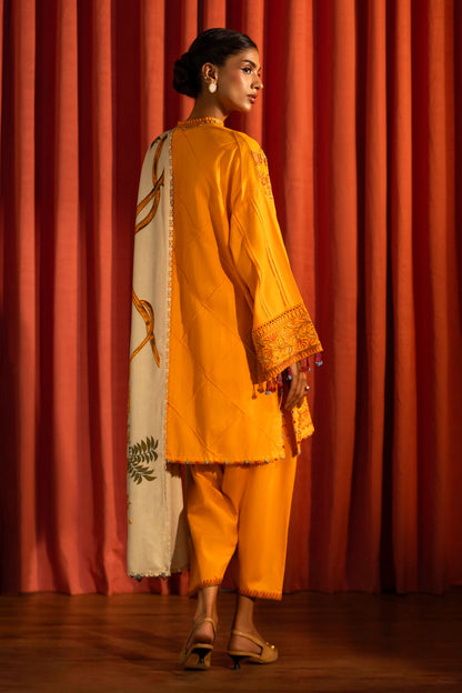 SANA SAFINAZ | UNSTITCHED MUZLIN WINTER - 3 PIECE SUIT