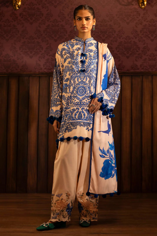 SANA SAFINAZ | UNSTITCHED MUZLIN WINTER - 3 PIECE SUIT | 19B