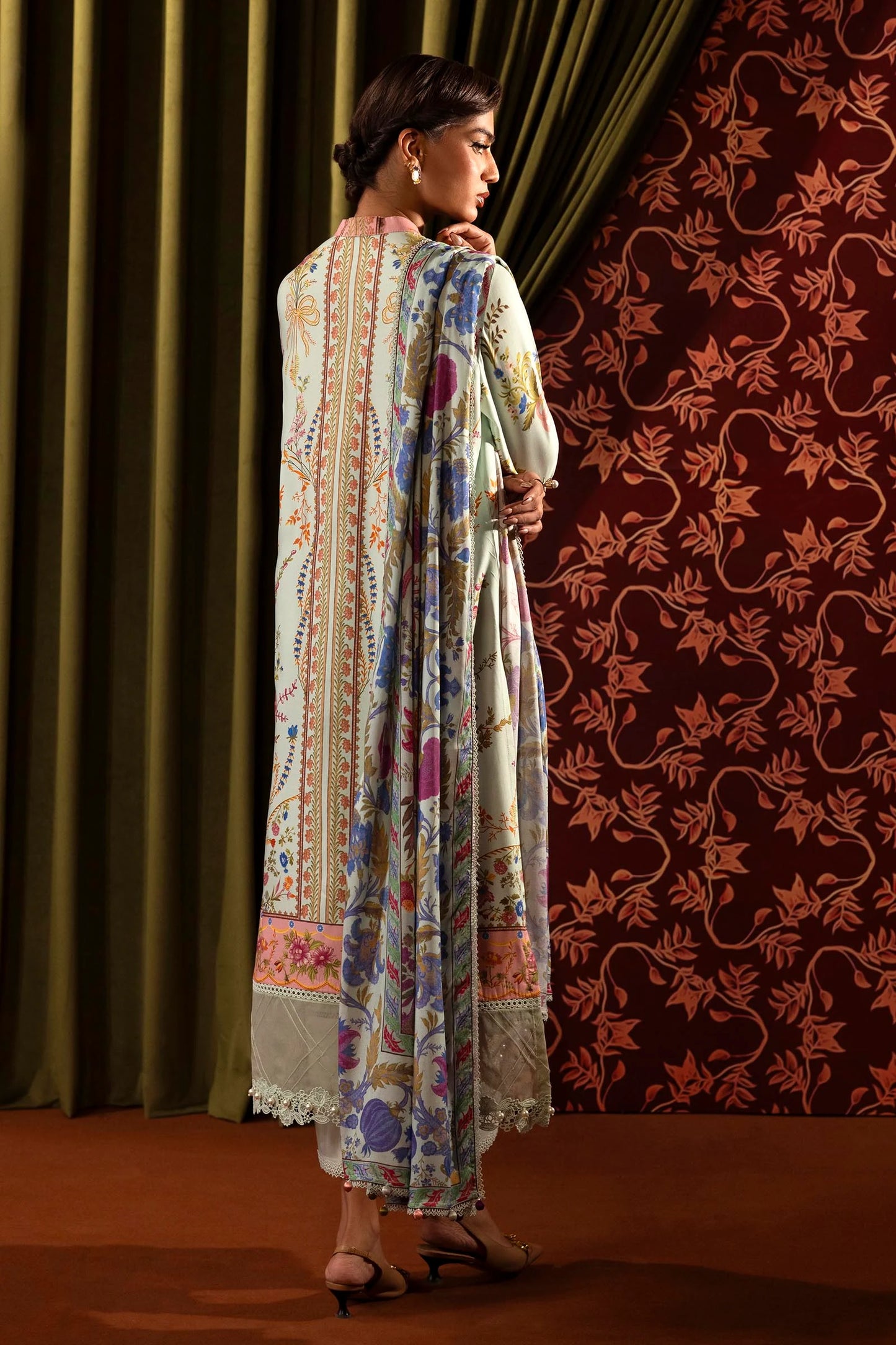 SANA SAFINAZ | UNSTITCHED MUZLIN WINTER - 3 PIECE SUIT | 21B