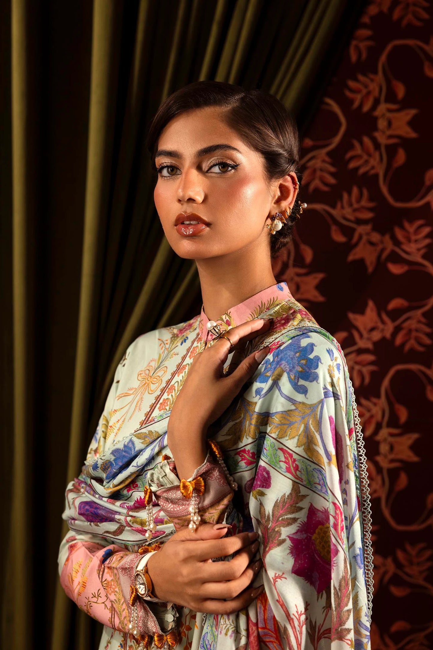 SANA SAFINAZ | UNSTITCHED MUZLIN WINTER - 3 PIECE SUIT | 21B