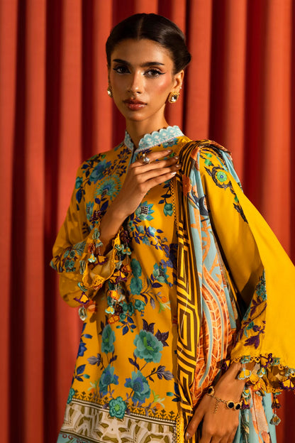 SANA SAFINAZ | UNSTITCHED MUZLIN WINTER - 3 PIECE SUIT | 22B