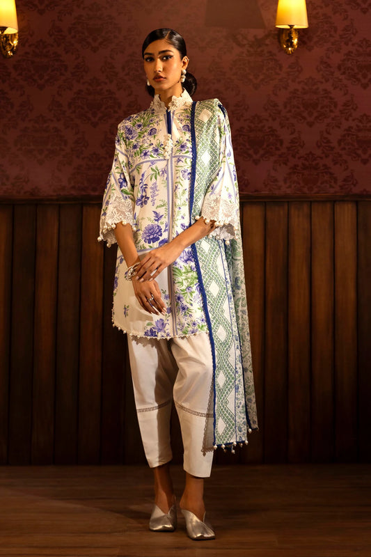 SANA SAFINAZ | UNSTITCHED MUZLIN WINTER - 3 PIECE SUIT | 24B