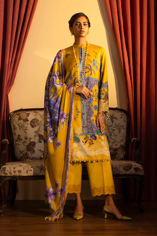 SANA SAFINAZ | UNSTITCHED MUZLIN WINTER - 3 PIECE SUIT | 25B