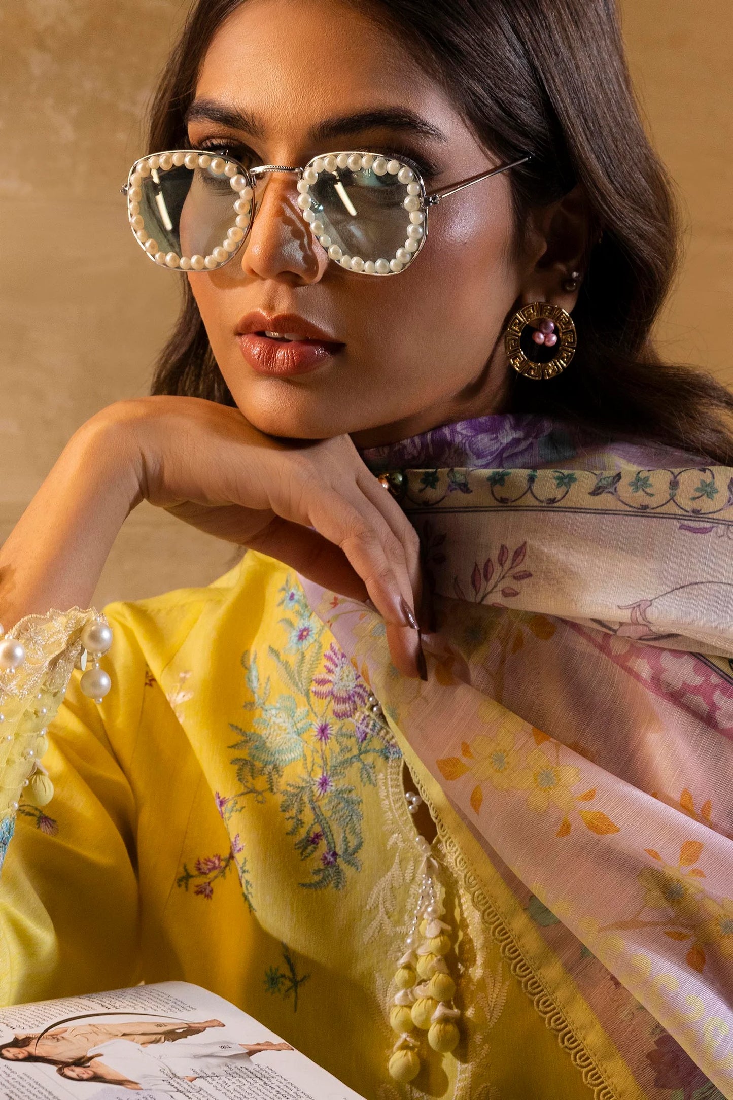 SANA SAFINAZ | UNSTITCHED MUZLIN SUMMER – 3 PIECE LAWN SUIT