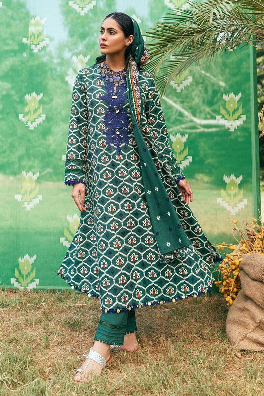 KHAADI | UNSTITCHED 2 PIECE EMBROIDERED KHADDAR SUIT
