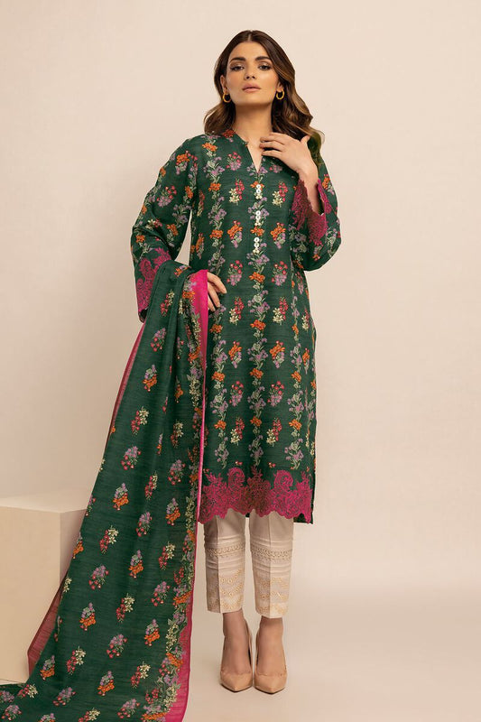 KHAADI | UNSTITCHED 2 PIECE EMBROIDERED LIGHT KHADDAR SUIT