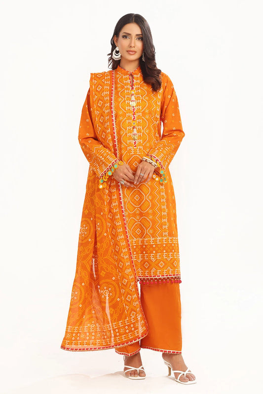 GUL AHMED | 3PC UNSTITCHED PRINTED LAWN SUIT