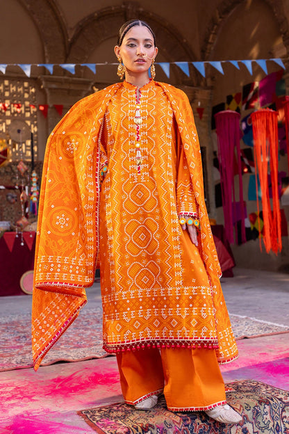 GUL AHMED | 3PC UNSTITCHED PRINTED LAWN SUIT