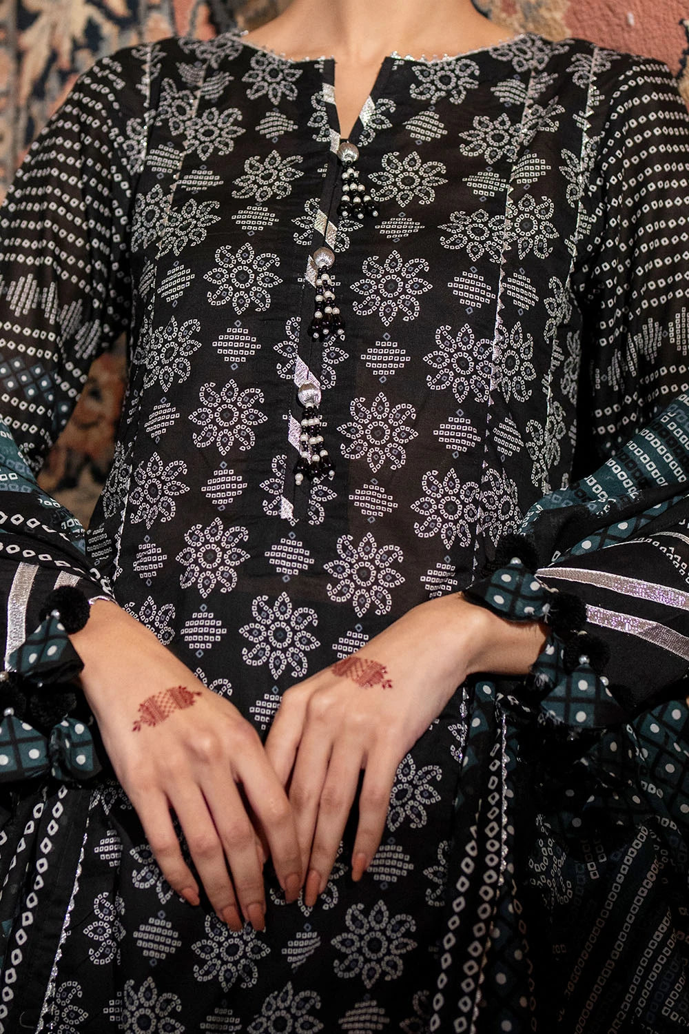 GUL AHMED | 3PC UNSTITCHED PRINTED LAWN SUIT