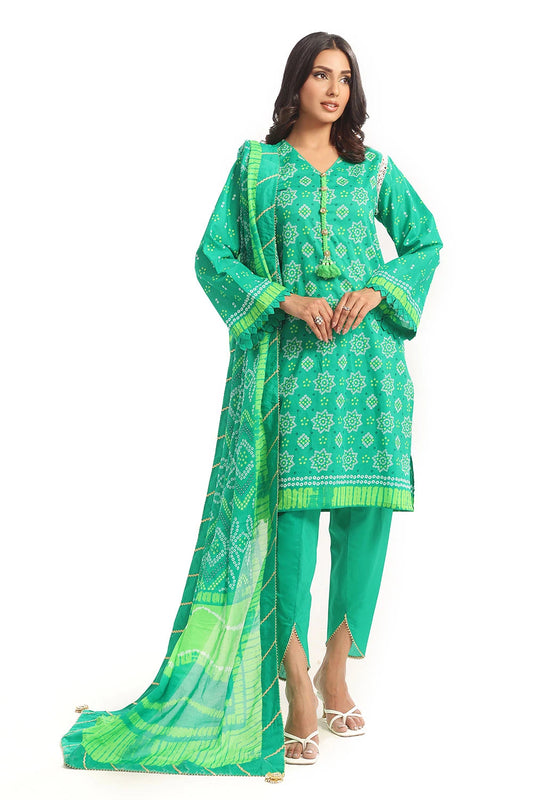GUL AHMED | 3PC UNSTITCHED PRINTED LAWN SUIT