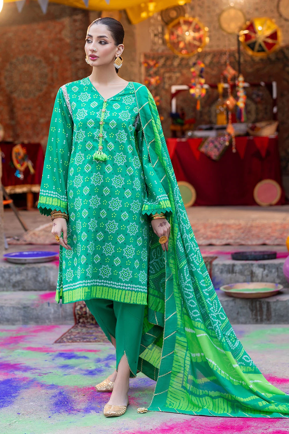 GUL AHMED | 3PC UNSTITCHED PRINTED LAWN SUIT