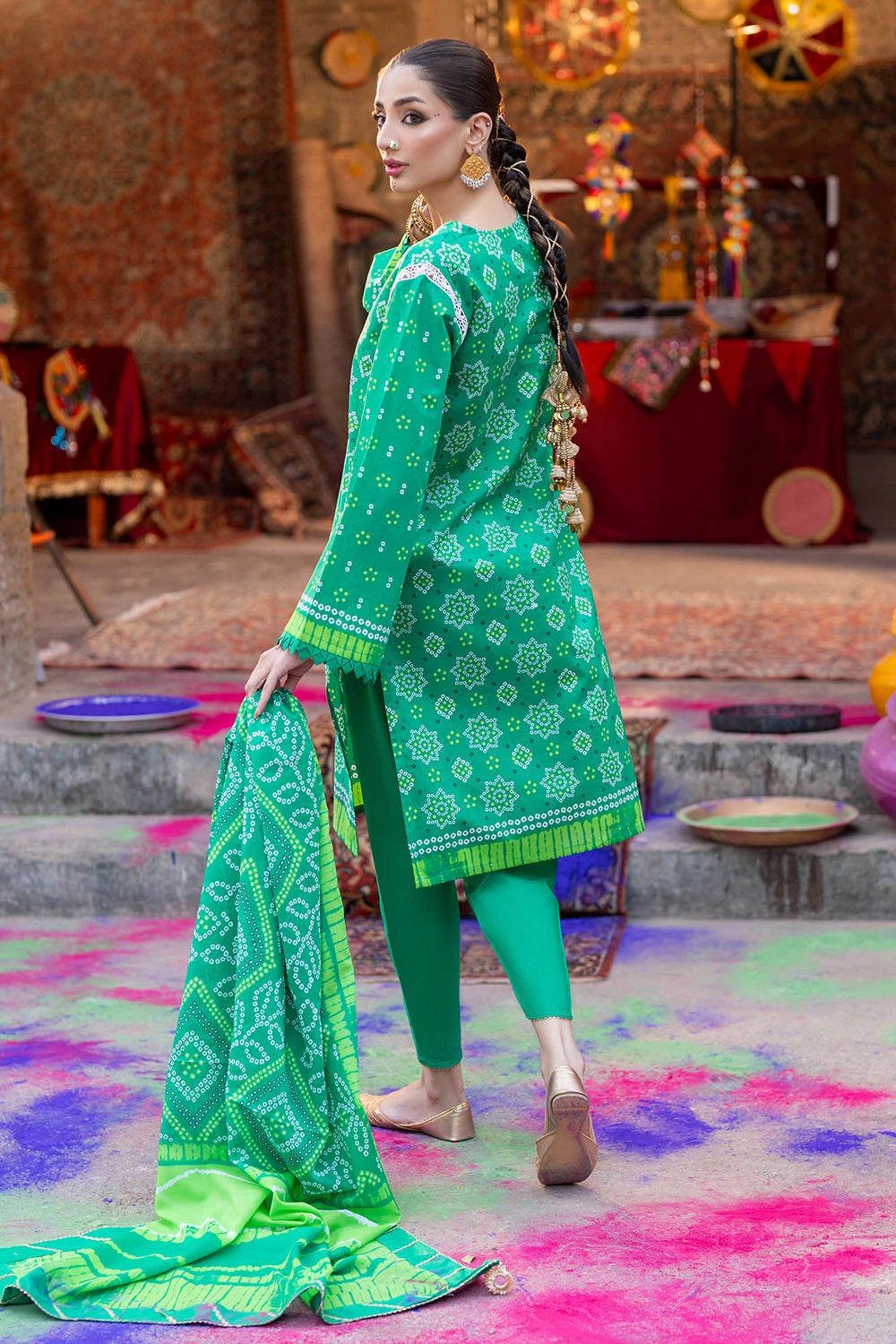 GUL AHMED | 3PC UNSTITCHED PRINTED LAWN SUIT