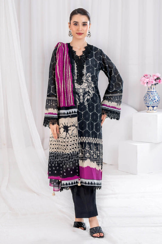 GUL AHMED | 3PC UNSTITCHED PRINTED LAWN SUIT