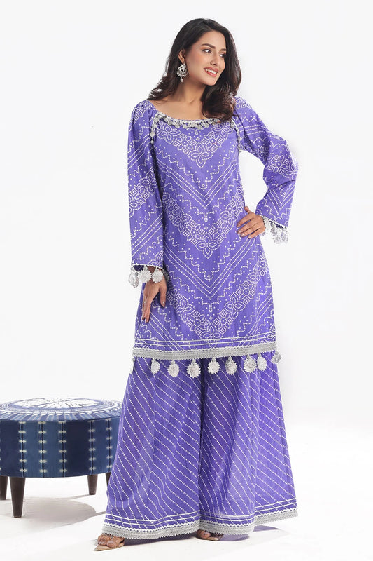 GUL AHMED | 2PC UNSTITCHED PRINTED LAWN SUIT