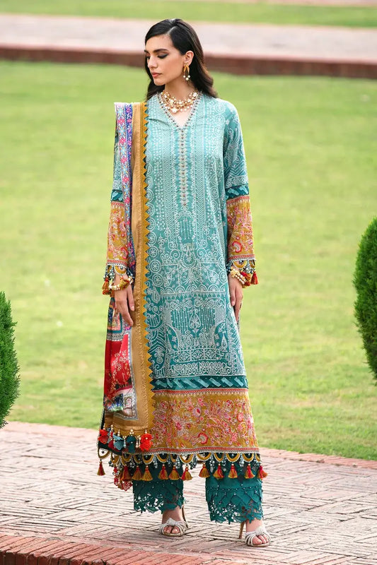 Sana Safinaz | Unstitched 3Pc Winter Luxury - Raw Silk | 4B