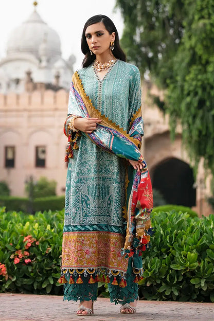 Sana Safinaz | Unstitched 3Pc Winter Luxury - Raw Silk | 4B