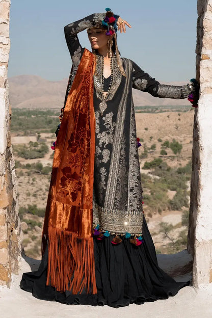 Sana Safinaz | Unstitched 3Pc Winter Luxury | 1A