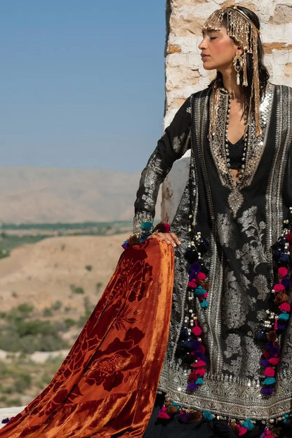 Sana Safinaz | Unstitched 3Pc Winter Luxury | 1A