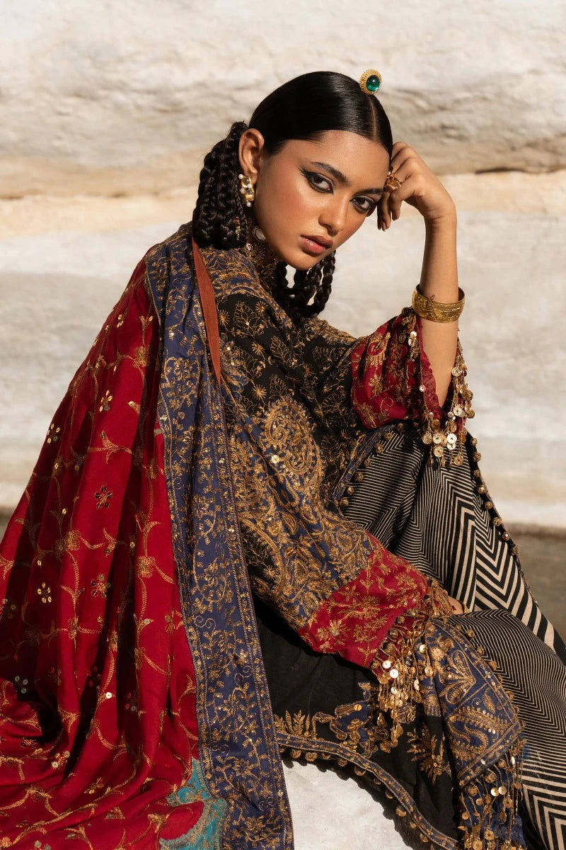 SANA SAFINAZ | UNSTITCHED 3 PIECE WINTER LUXURY SUIT
