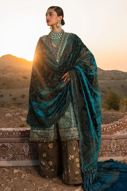 Sana Safinaz | Unstitched 3Pc Winter Luxury | 7B