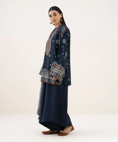SAPPHIRE | UNSTITCHED 3 PIECE EMBROIDERED LIGHT LINEN SUIT
