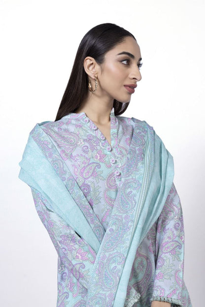 KHAADI | UNSTITCHED 3 PIECE PRINTED LAWN SUIT
