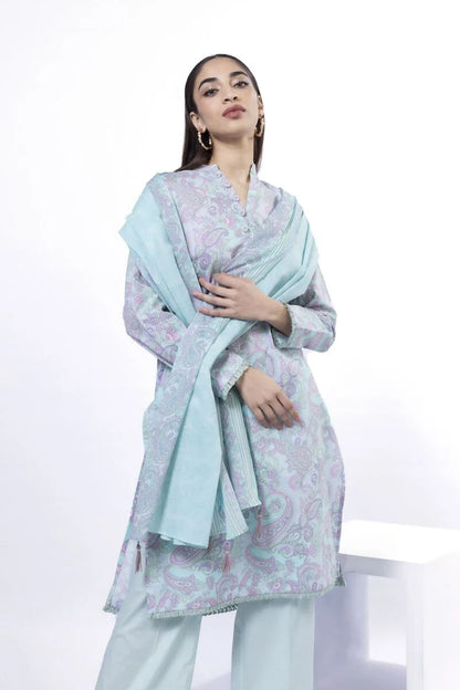 KHAADI | UNSTITCHED 3 PIECE PRINTED LAWN SUIT