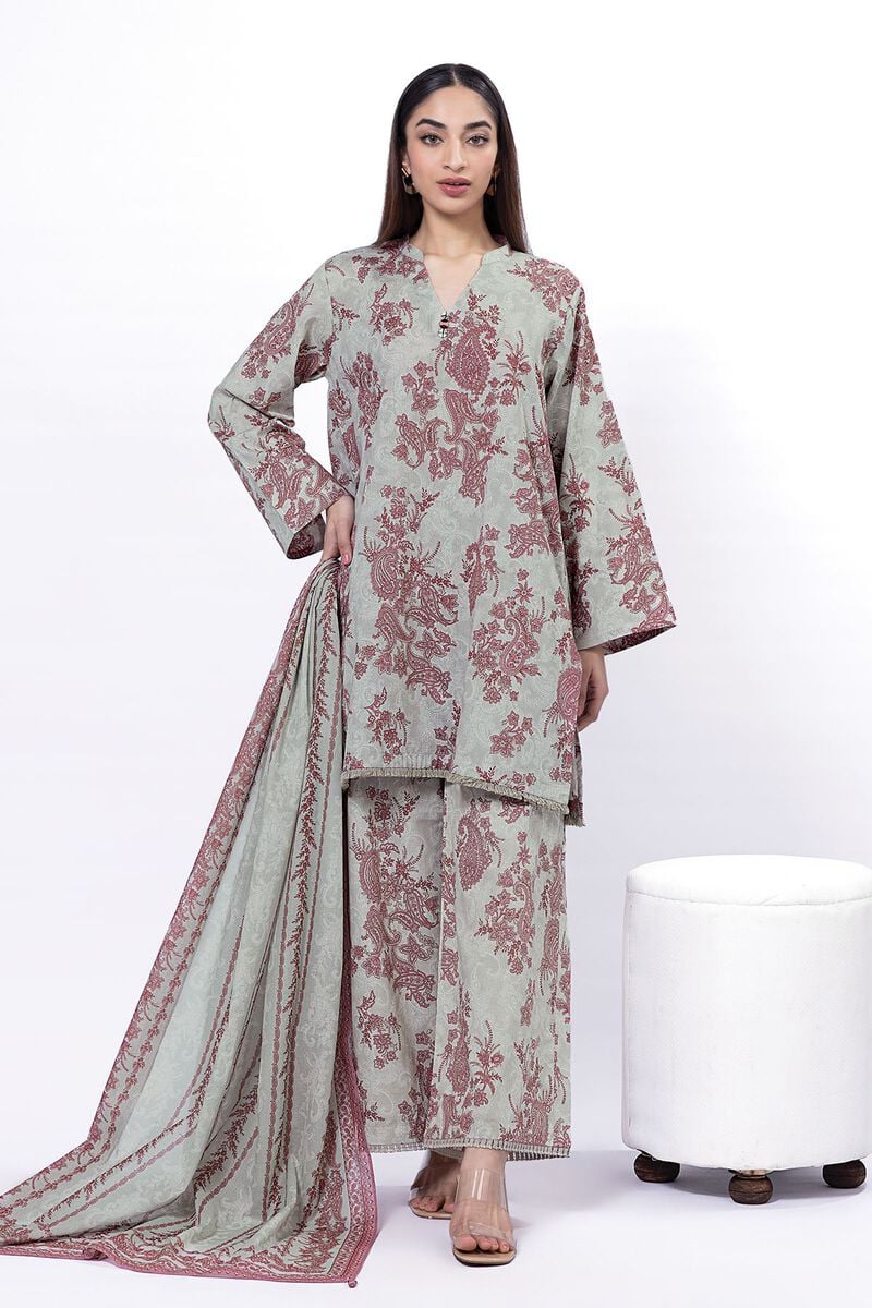 KHAADI | UNSTITCHED 3 PIECE PRINTED LAWN SUIT